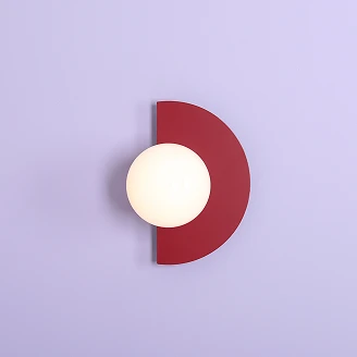 Vägglampa <strong>Lynno</strong>  Vinröd