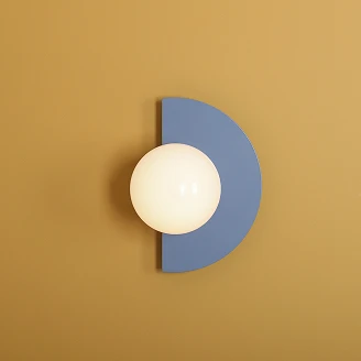Vägglampa <strong>Lynno</strong>  Duvblå