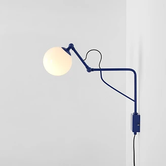 Vägglampa Glas <strong>Halla</strong>  Koboltblå S