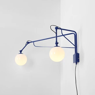 Vägglampa Glas <strong>Halla</strong>  Koboltblå Duo
