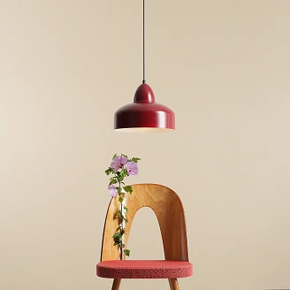 Hängande Lampa <strong>Kloty</strong>  Vinröd