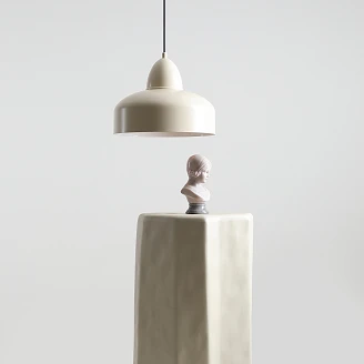 Hängande Lampa <strong>Kloty</strong>  Krämvit