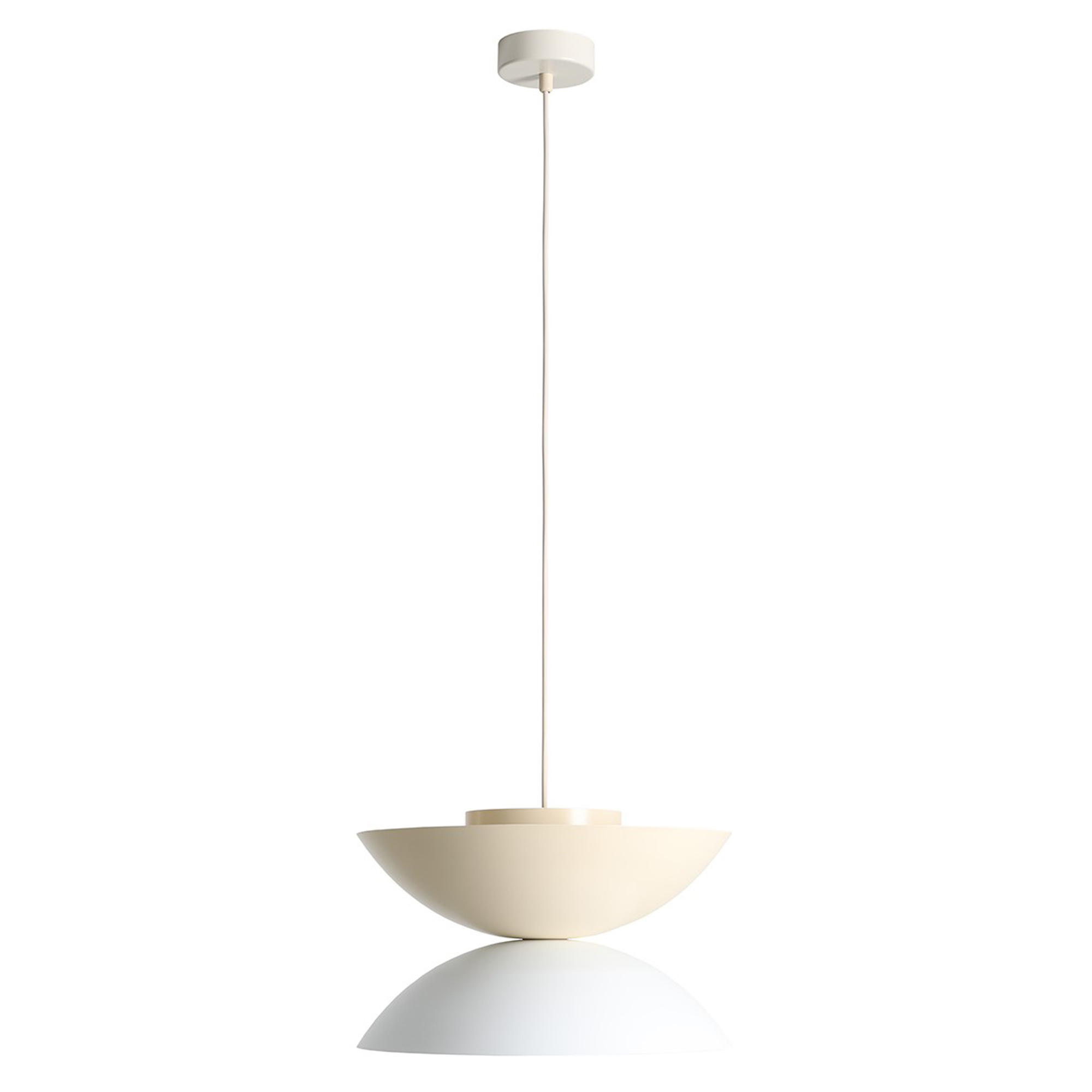 Hängande Lampa Brellis Ljus Vit Glans, Krämvit