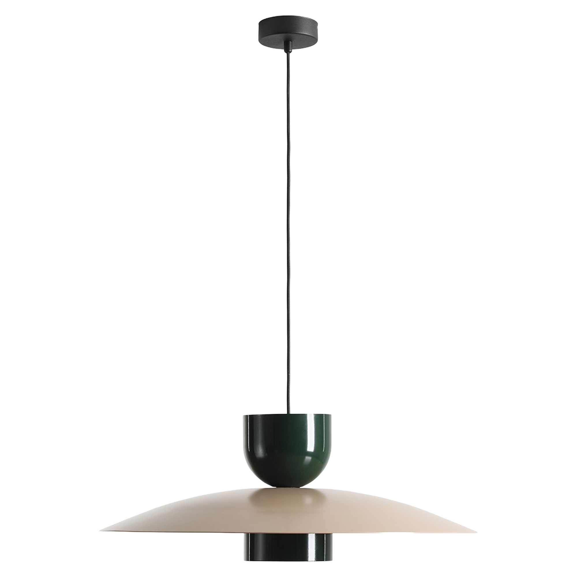 Hängande Lampa Harda Mörk Beige, Djupgrön