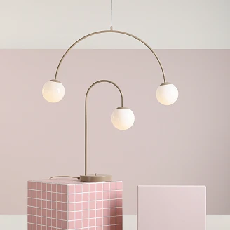 Hängande Lampa <strong>Klinty</strong>  Duo Beige