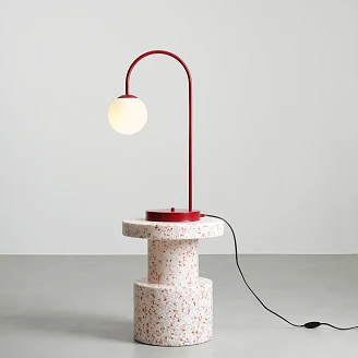 Bordslampa <strong>Klinty</strong>  Vinröd