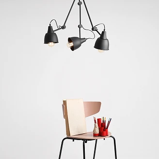 Hängande Lampa <strong>Nelia</strong>  Svart Trio