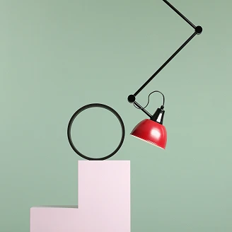Hängande Lampa <strong>Nelia</strong>  Vinröd
