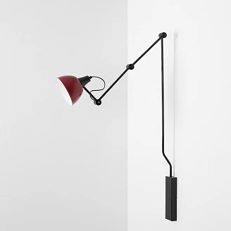 Vägglampa <strong>Nelia</strong>  Vinröd