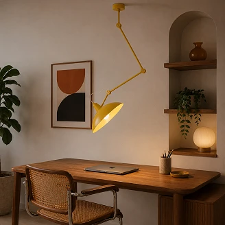Hängande Lampa <strong>Skova</strong>  Senapsgul