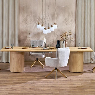 Matbord Utdragbart <strong>Altven</strong>  Naturlig Ek 200x200 cm
