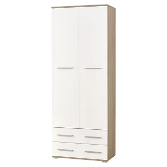 Garderob <strong>Ustex</strong>  Sonoma Ek, Vit 40x77 cm