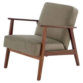Fåtölj <strong>Genox</strong>  Oliv, Mörk Valnöt 77x65 cm