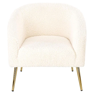 Fåtölj Ardex Kräm, Guld 67x77 cm