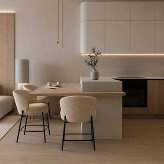 Barstol Vorda Beige 65 cm