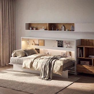 Lenart Säng <strong>Bed Concept</strong>  Vit 211x108 cm