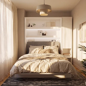 Lenart Vägghylla <strong>Bed Concept</strong>  Vit 45x218 cm