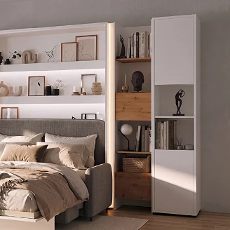 Lenart Vägghylla <strong>Bed Concept</strong>  Vit 45x218 cm