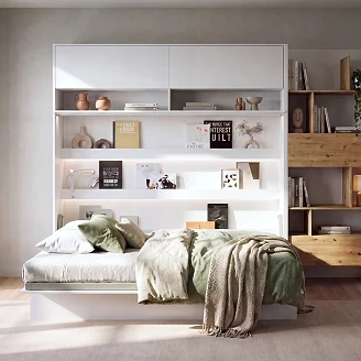 Lenart Vägghylla <strong>Bed Concept</strong>  Vit 211x60 cm