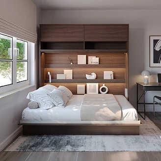 Lenart Vägghylla <strong>Bed Concept</strong>  Dunin Ek 211x60 cm