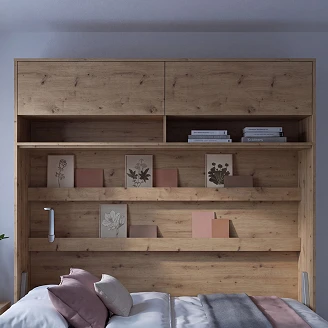 Lenart Vägghylla <strong>Bed Concept</strong>  Artisan Ek 211x60 cm