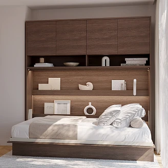 Lenart Vägghylla <strong>Bed Concept</strong>  Dunin Ek 211x80 cm