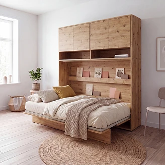 Lenart Vägghylla <strong>Bed Concept</strong>  Artisan Ek 211x80 cm