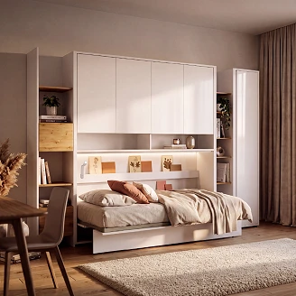 Lenart Vägghylla <strong>Bed Concept</strong>  Vit 211x110 cm