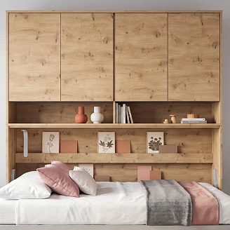 Lenart Vägghylla <strong>Bed Concept</strong>  Artisan Ek 211x110 cm