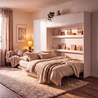 Lenart Vägghylla <strong>Bed Concept</strong>  Vit 211x40 cm