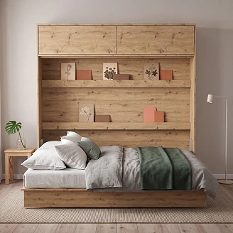Lenart Vägghylla <strong>Bed Concept</strong>  Artisan Ek 211x40 cm