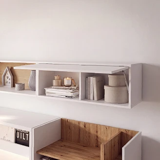 Lenart Vägghylla <strong>Bed Concept</strong>  Vit 92x33 cm