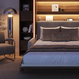 Lenart Garderobspanel <strong>Bed Concept</strong>  Marinblå 138x73 cm