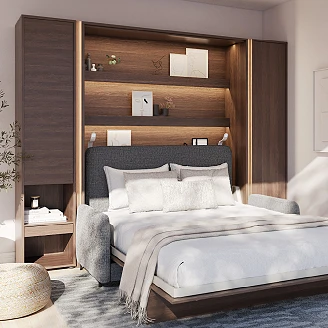 Lenart Garderobspanel <strong>Bed Concept</strong>  Grå 158x73 cm