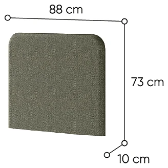 Lenart Garderobspanel <strong>Bed Concept</strong>  Marinblå 88x73 cm