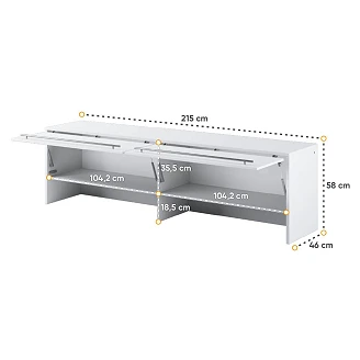 Lenart Vägghylla <strong>Concept Pro</strong>  Grå 215x58 cm