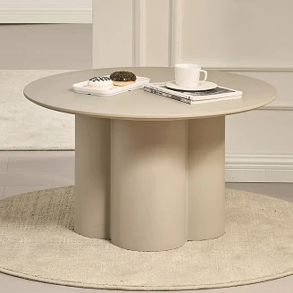 Soffbord Nareli Beige Ø80 cm