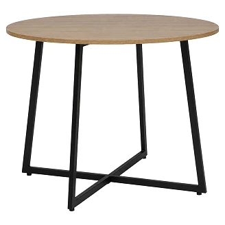 Matbord <strong>Aleris</strong>  Ek, Svart Ø90 cm