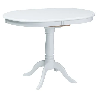 Matbord Utdragbart <strong>Elvori</strong>  Vit Ø100 cm