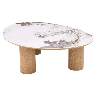 Soffbord <strong>Auresta</strong>  Vit Pandoro, Ek 110x80 cm