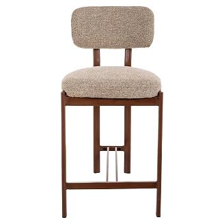 Barstol <strong>Kerin</strong>  Beige, Valnöt 81 cm