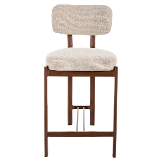 Barstol <strong>Kerin</strong>  Ljusbeige, Valnöt 81 cm