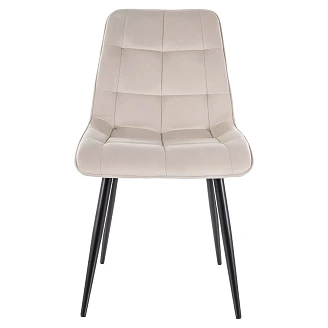 Stol <strong>Birk</strong>  Ljusbeige, Svart Sammet