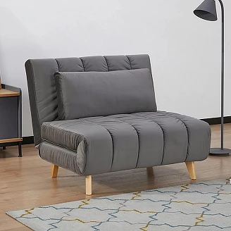 Bäddsoffa <strong>Nessa</strong>  Grå, Bok Sammet