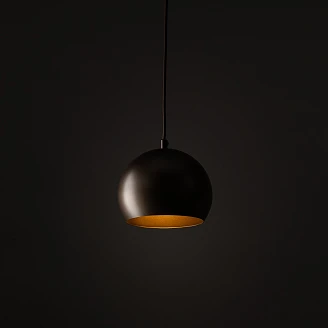 Hängande Lampa Kärna Brun Matt 17 cm