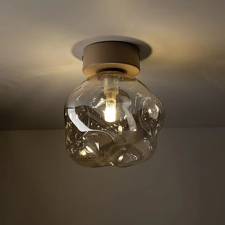 Taklampa <strong>Ardea</strong>  Uno Beige Blank Ø 15 cm