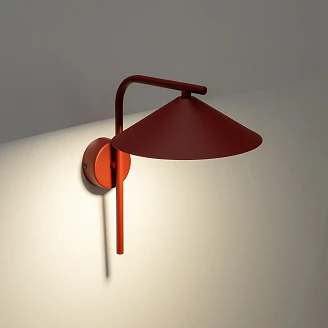 Vägglampa S <strong>Bruma</strong>  Röd Matt