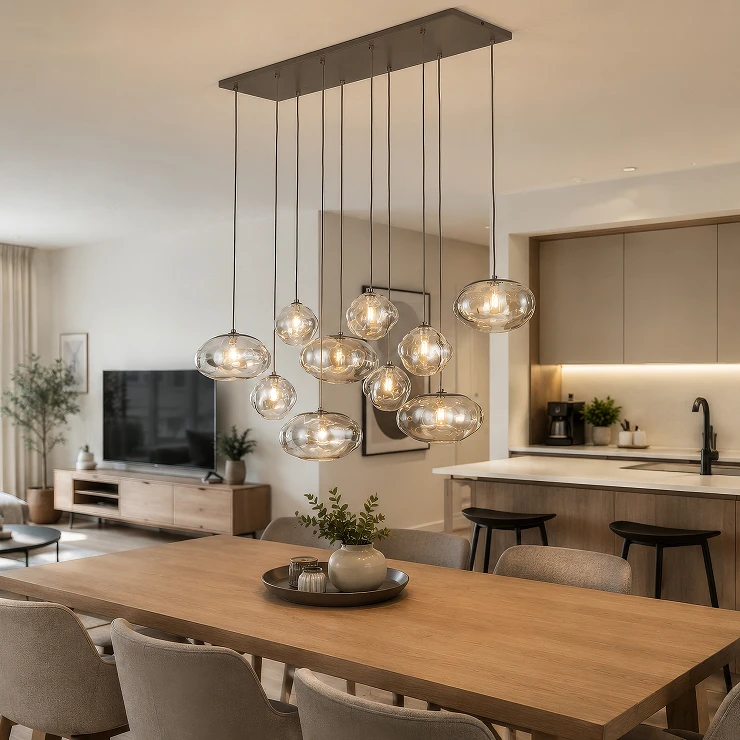 Hängande Lampa Tio Elnovi Brun