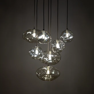 Hängande Lampa Sju <strong>Elnovi</strong>  Brun