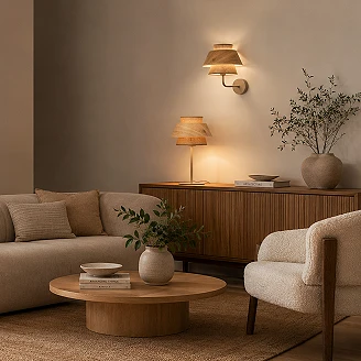Bordslampa <strong>Velmira</strong>  Beige, Sabia